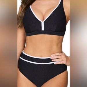 Brand new with tags Nip Tuck size 8 bikini. Black Aphrodite.